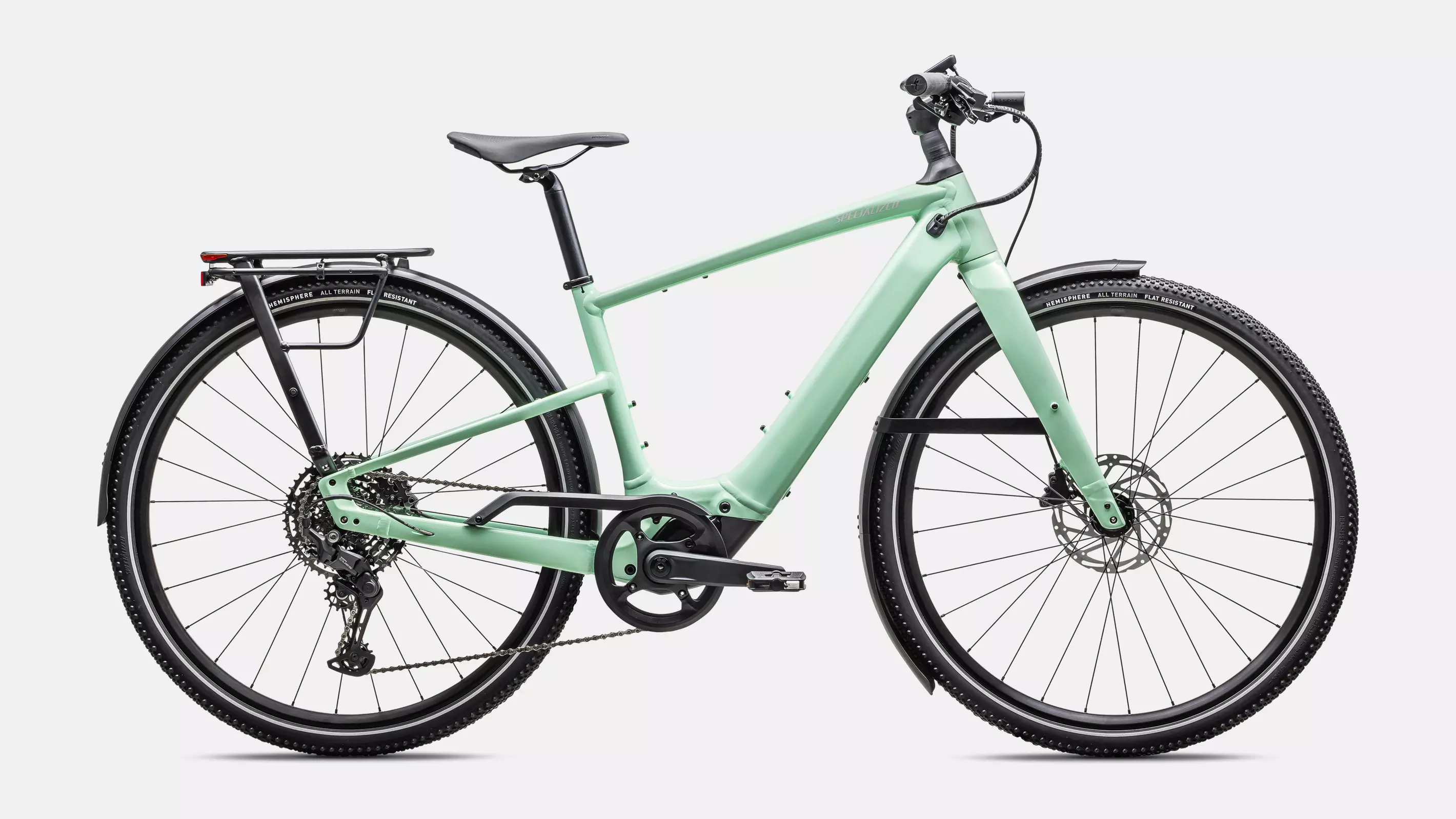velo de la marque specialized de couleur oasis/dune white