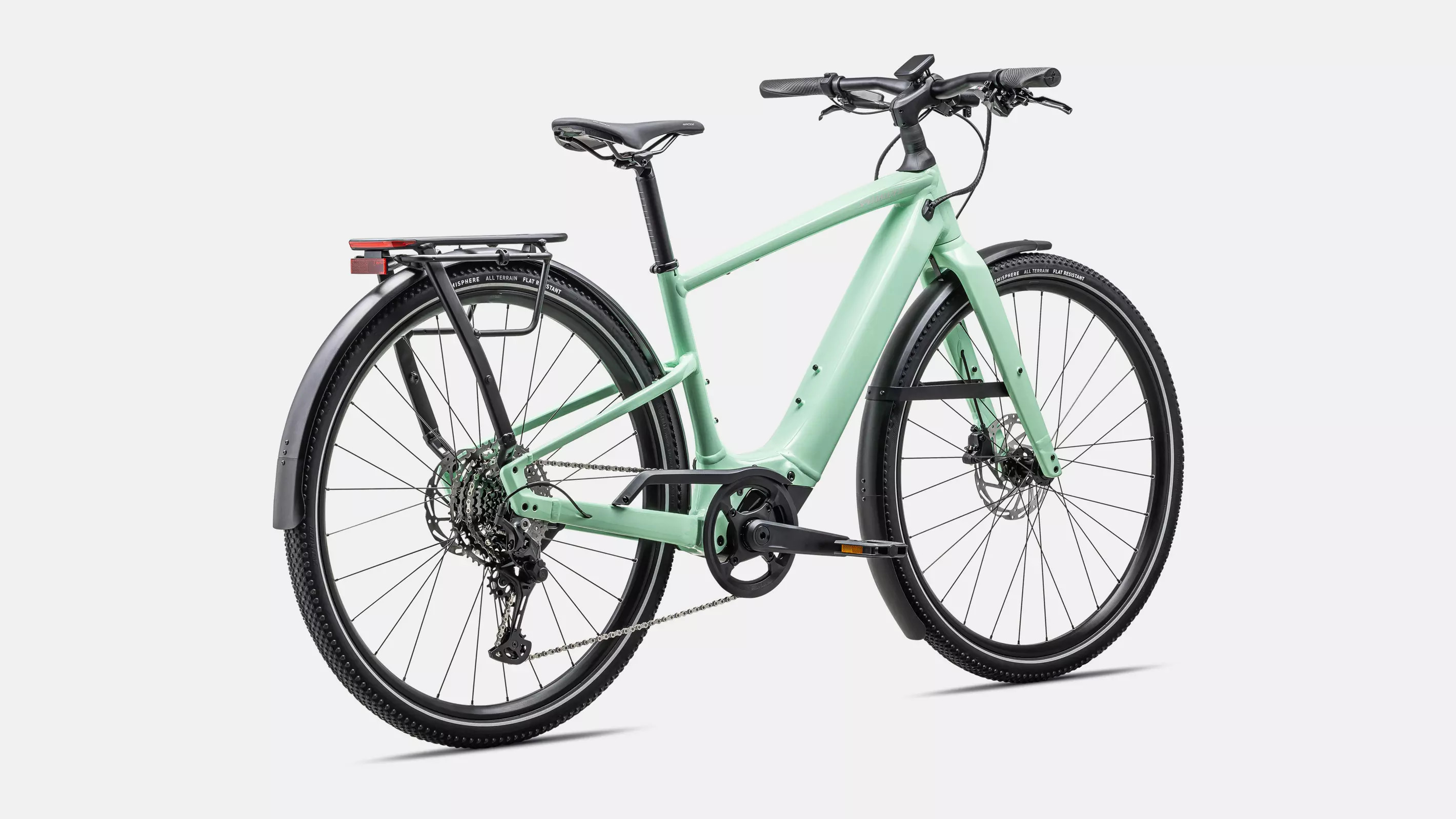 velo de la marque specialized de couleur oasis/dune white