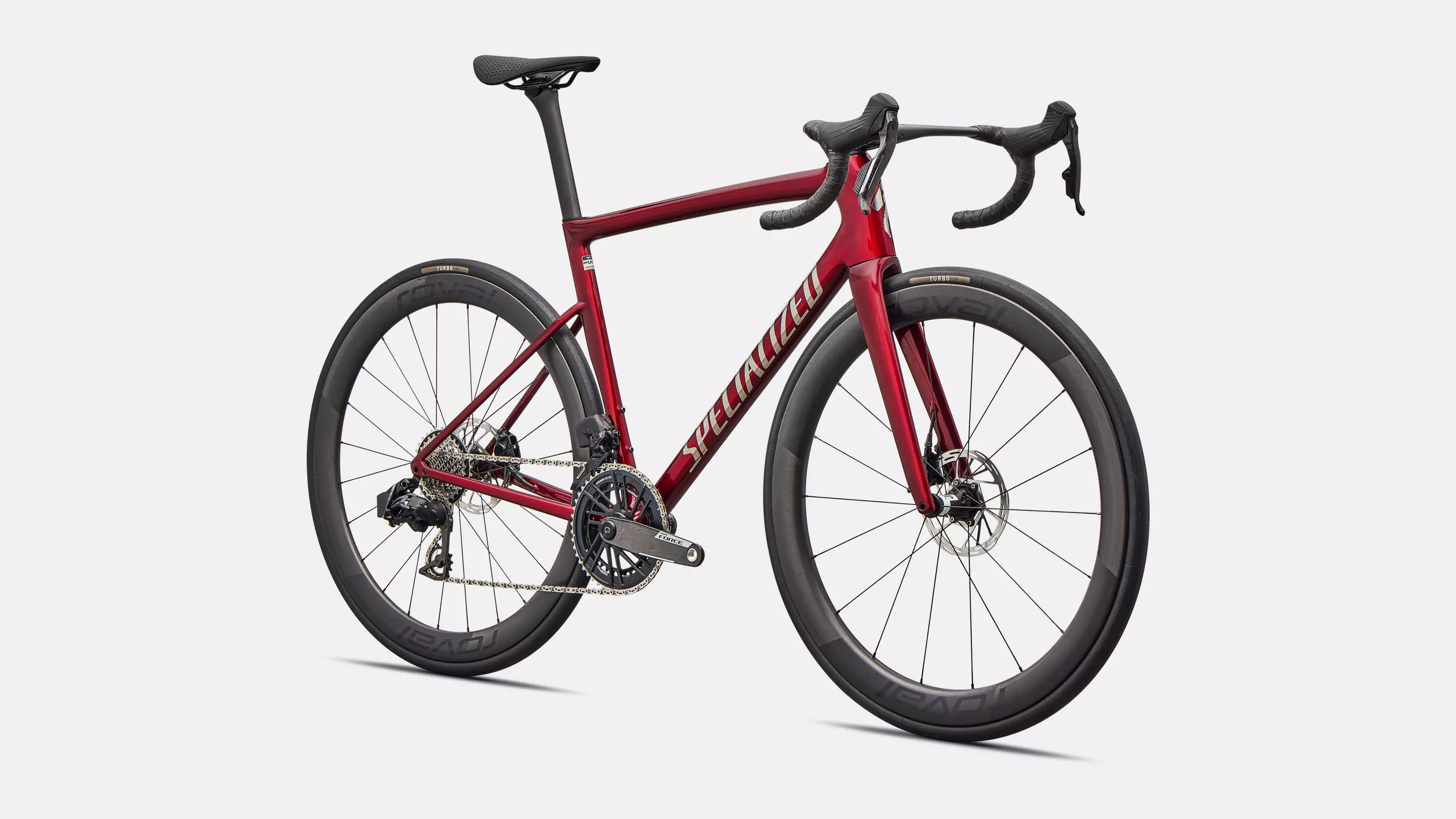 velo de la marque specialized de couleur red sky/chrome decal