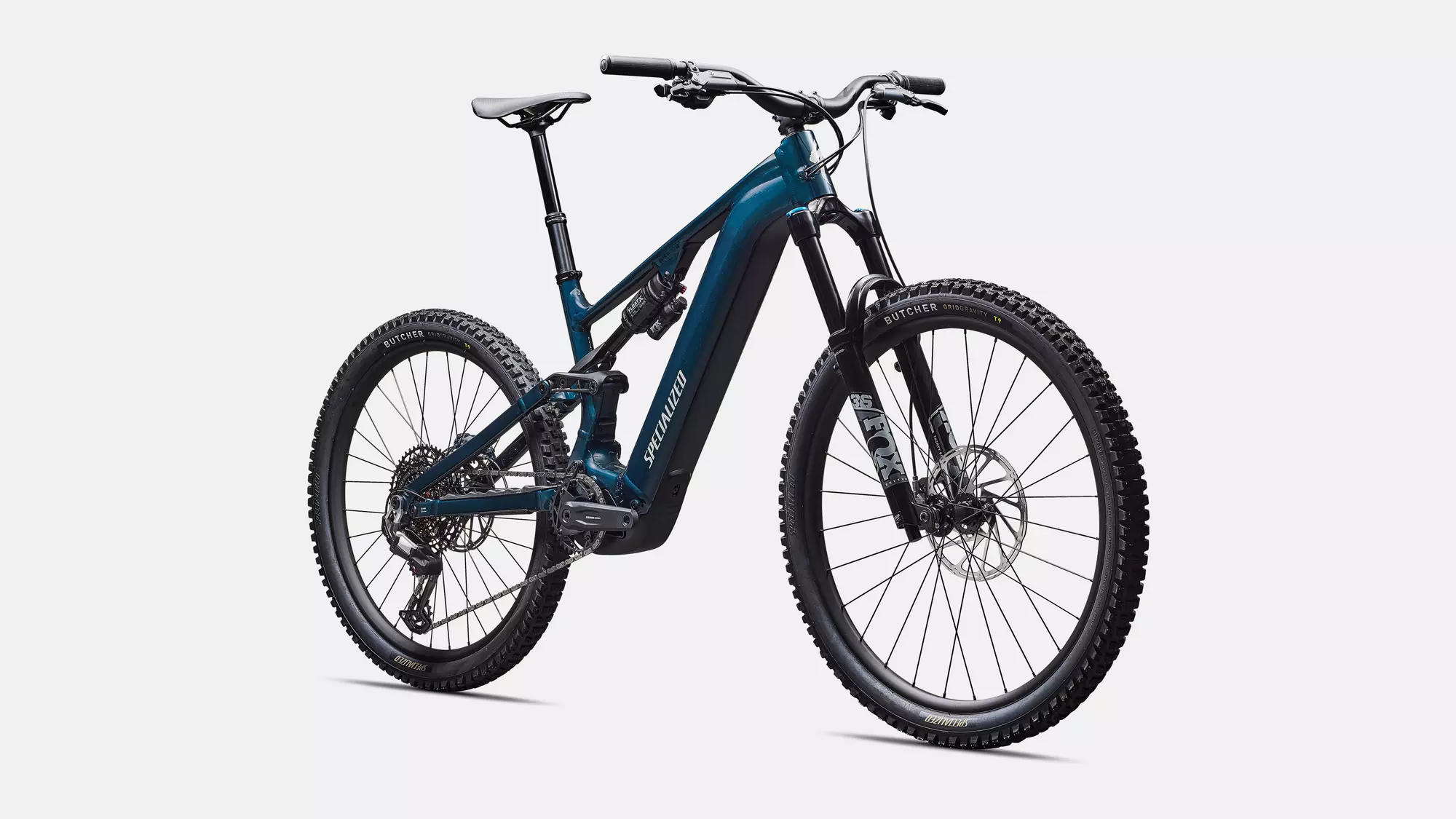 velo de la marque specialized de couleur deep lake metallic/dune white