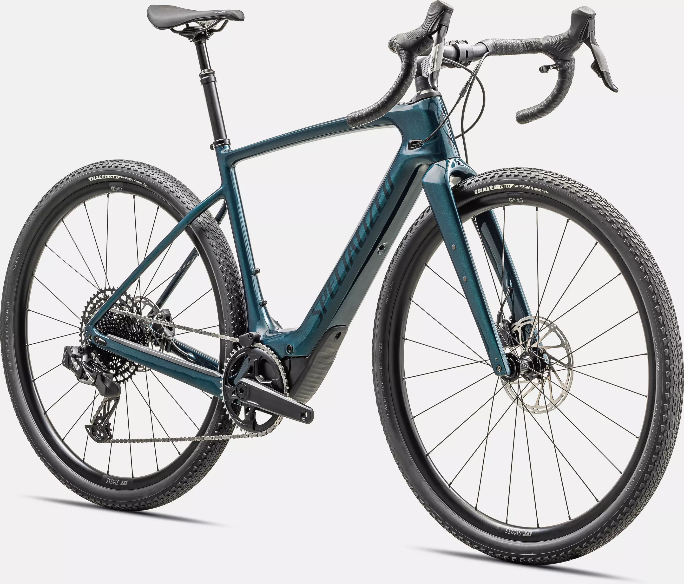 velo de la marque specialized de couleur deep lake metallic/deep lake
