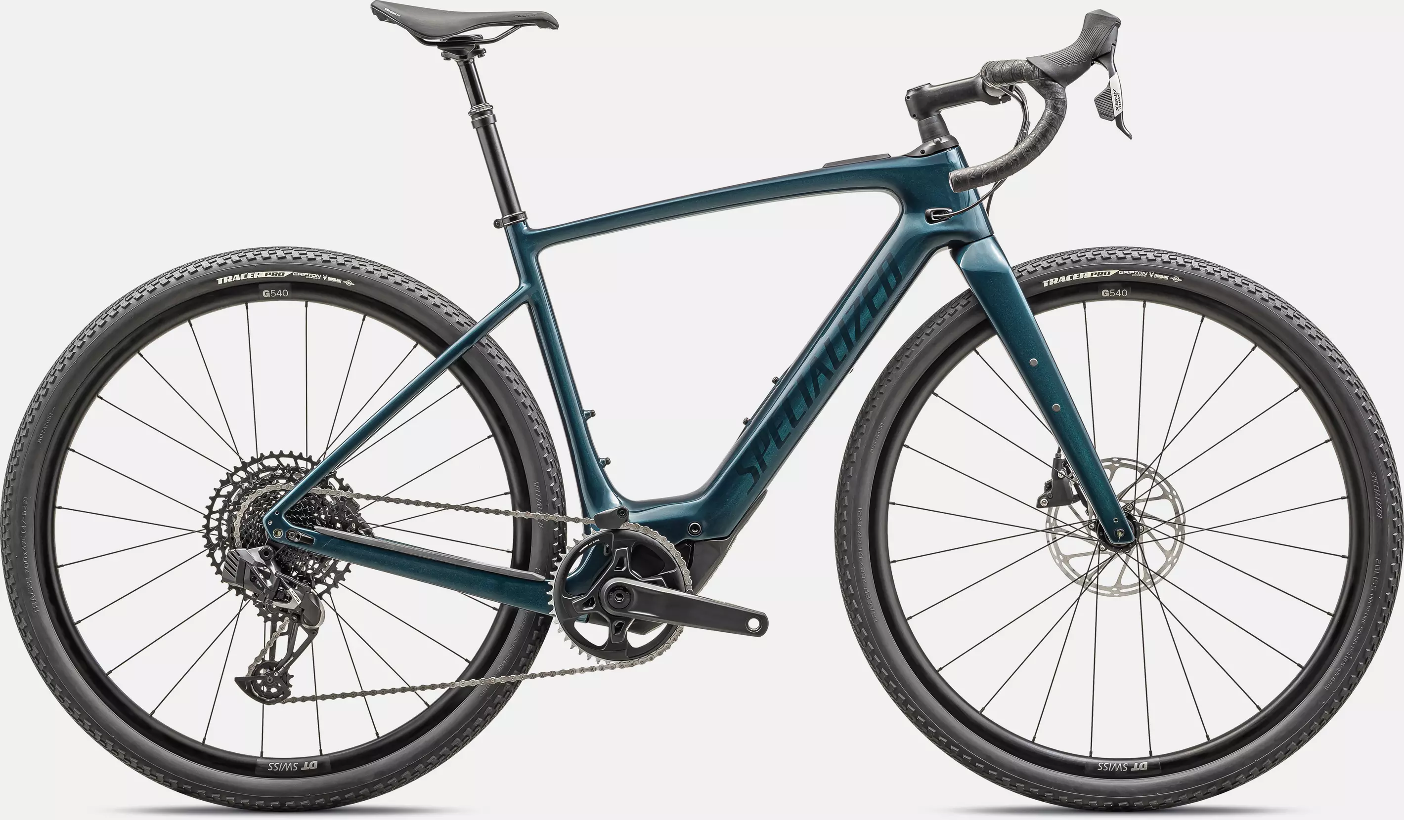 velo de la marque specialized de couleur deep lake metallic/deep lake