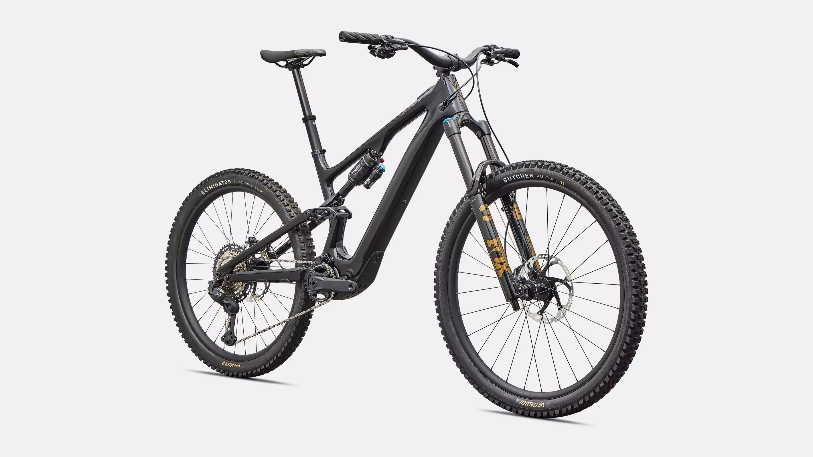 velo de la marque specialized de couleur carbon/burnt gold metallic