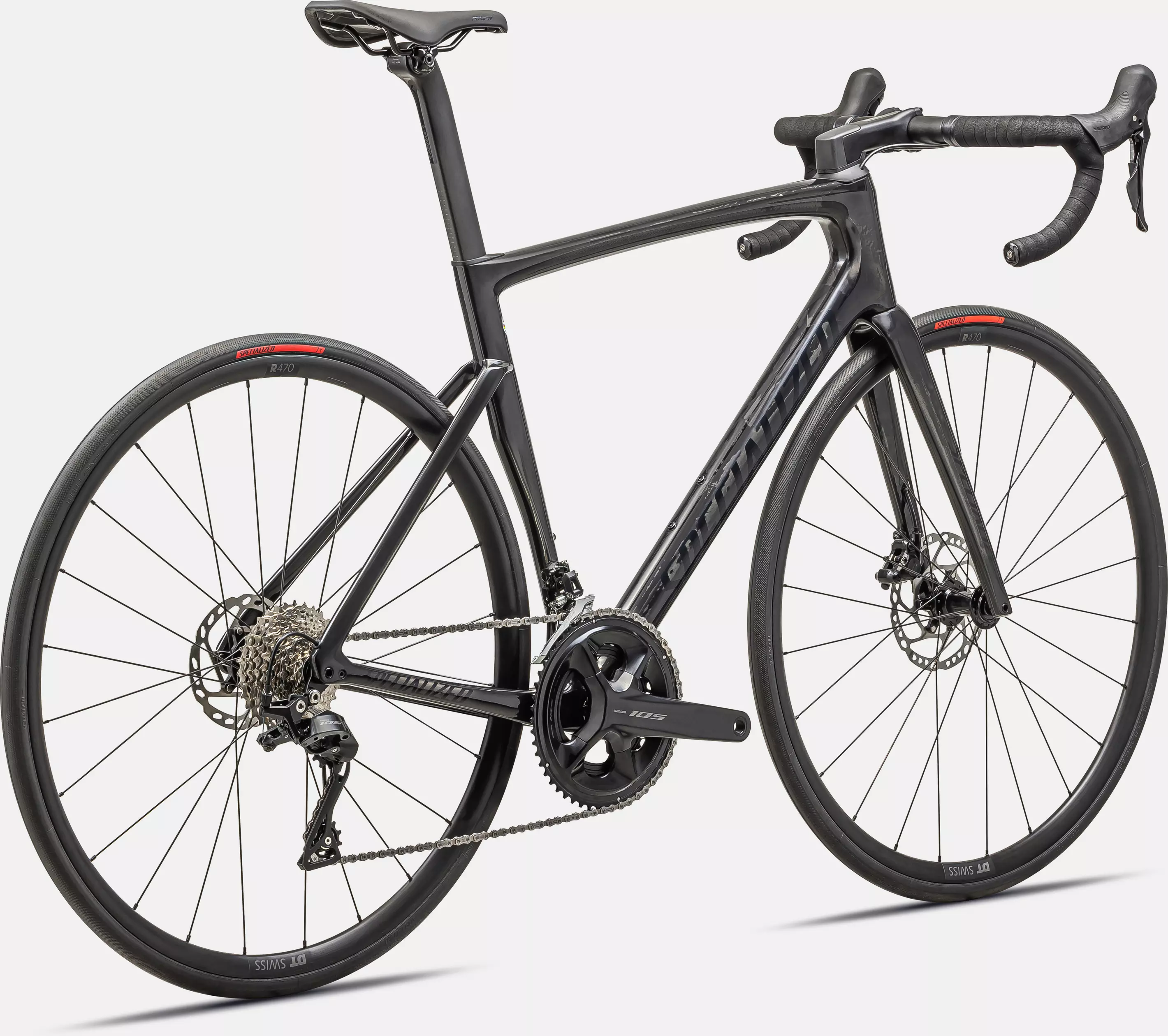 velo de la marque specialized de couleur carbon/metallic dark navy