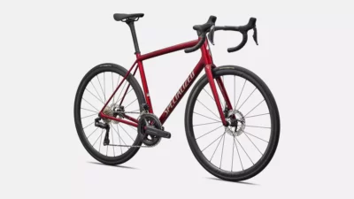 velo de la marque specialized de couleur red sky/chrome decal
