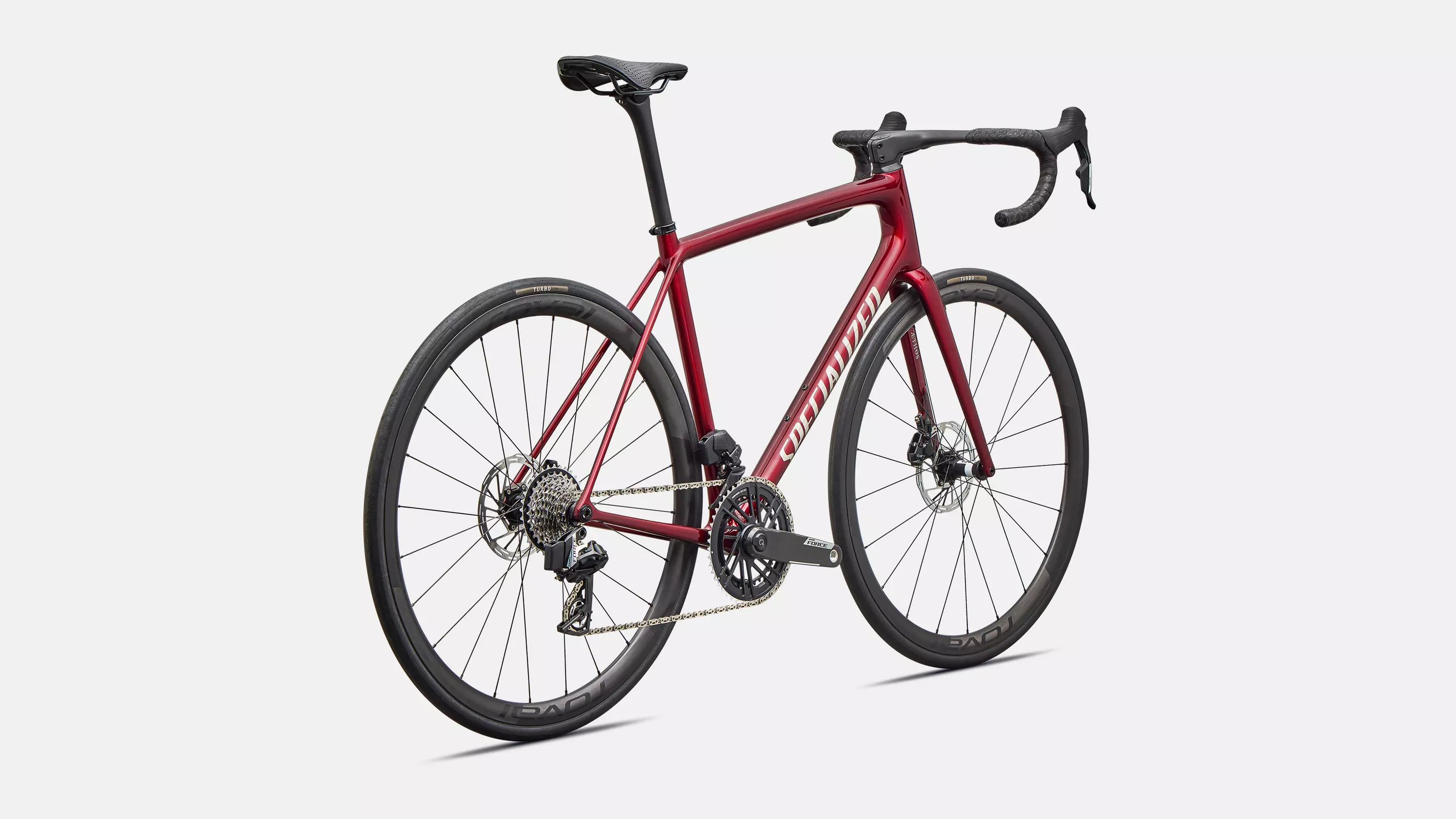 velo de la marque specialized de couleur red sky/chrome decal